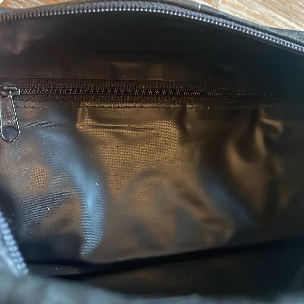 Buxton Cashmere Lambskin Patchwork Travel Case🖤